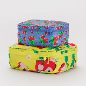 Baggu Needlepoint Fruit Packing Cube Set